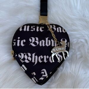 L.A.M.B. LeSportsac heart wristlet case with charm
